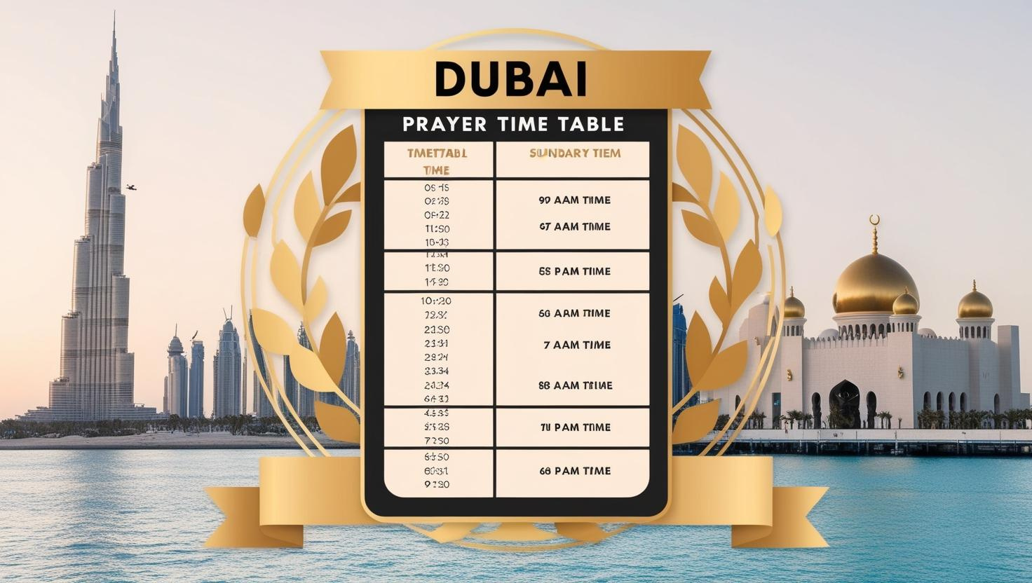 Daily Prayer Timetable & Importance of Salah