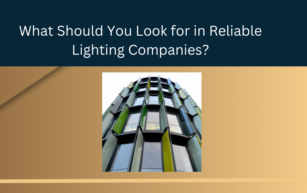 What Should You Look for in Reliable Lighting Companies?